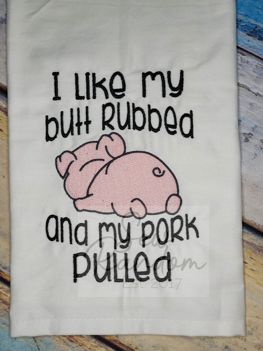 REDUCED PORK PULLED TEA TOWEL